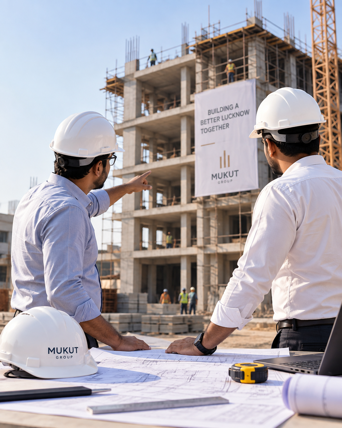 Mukut Group engineer on site